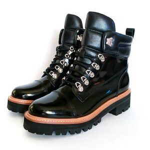 NWT Marc Fisher Mlinka Patent Leather Boots Size 7